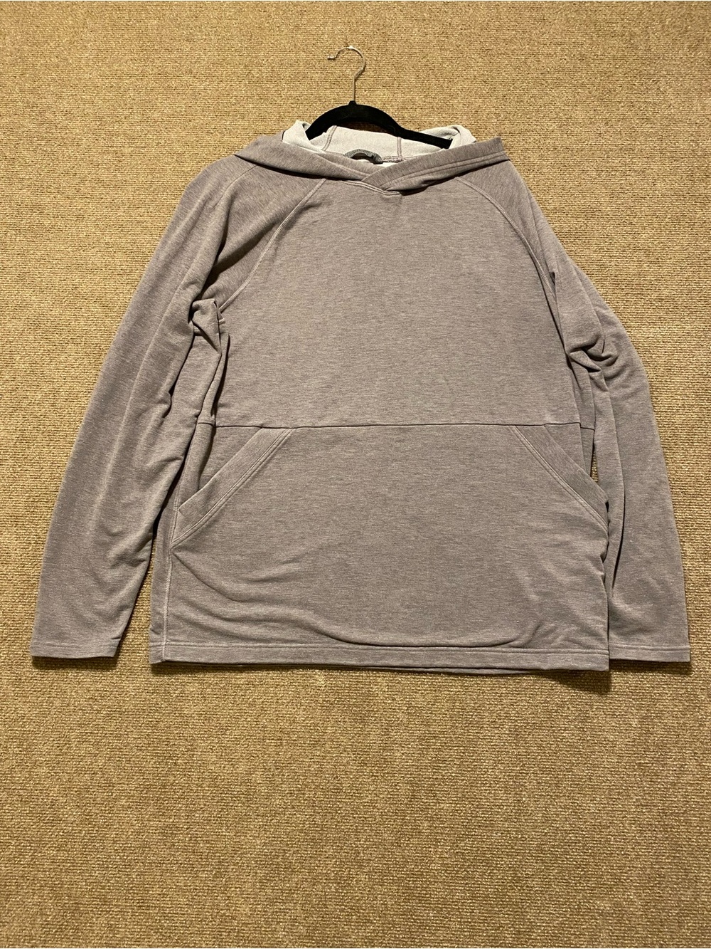 prAna Breathe Hooded Sweatshirt Athleisure Kangaroo Pocket M